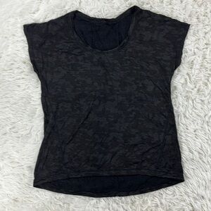 🔥$SALE$🔥 Lululemon Miles Ahead Short Sleeve (Camo) Black